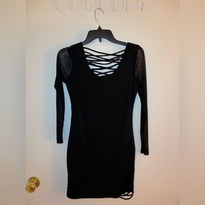 Black long sleeve dress medium